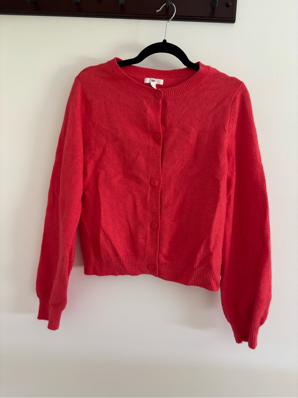 Nordstrom Red Button-Front Women's Cardigan Sweater